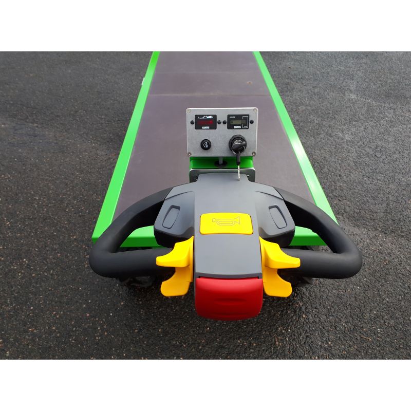 Plateau électrique agricole conçu pour le transport de botte de paille -Capacité de charge 700 kg sur terrain plat -CT2-A-249 - STI constructeur_4