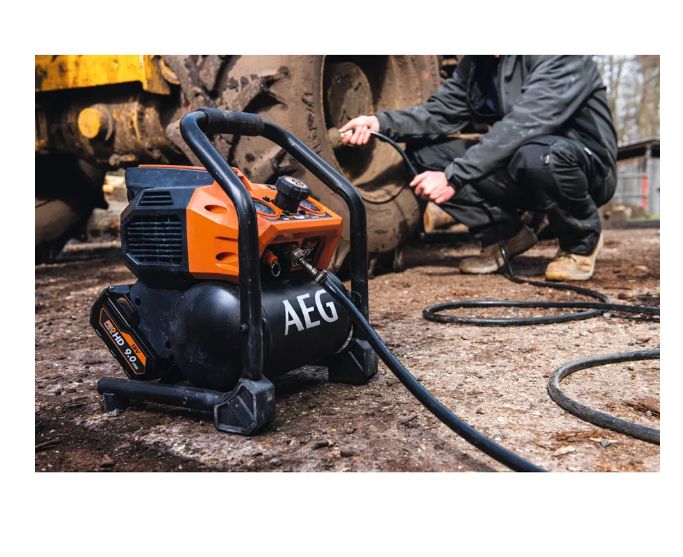 Compresseur Dual Brushless 18V BK18-38BL - AEG - Réservoir 3,8 L - Pompe sans huile - Régulateur précis_4