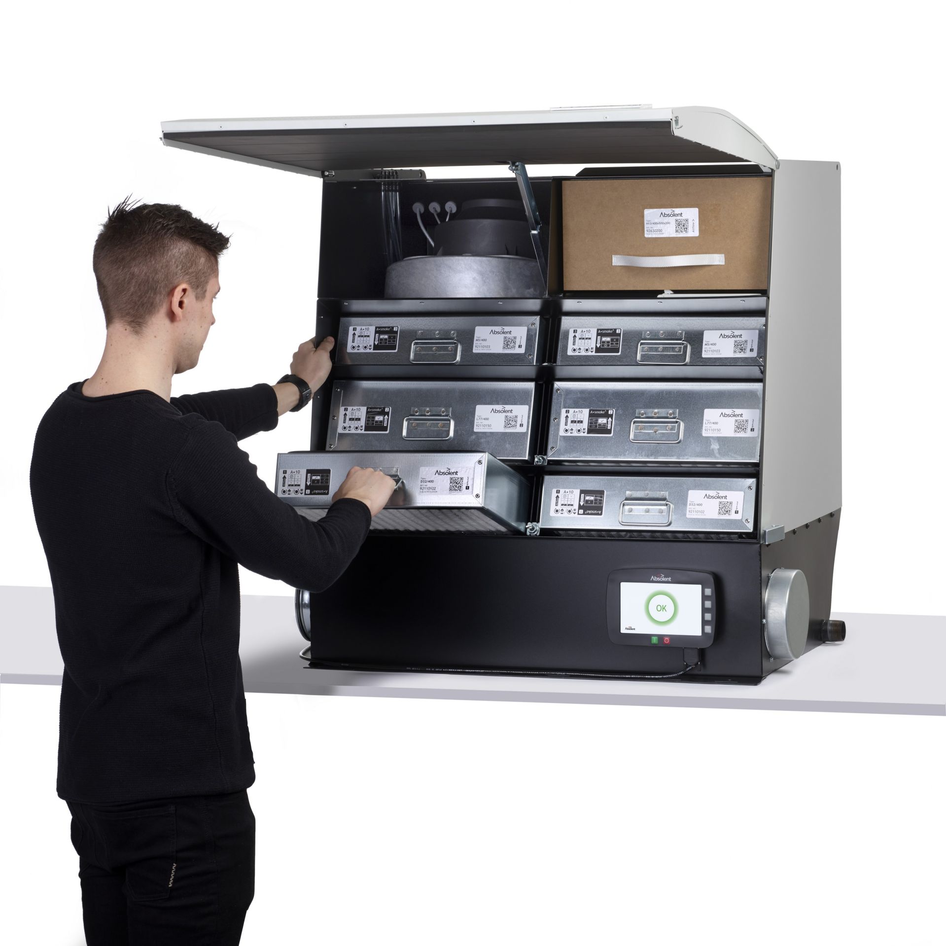 Filtre à fumée d'huile - A.10 pour machines CNC en Huile entière_4