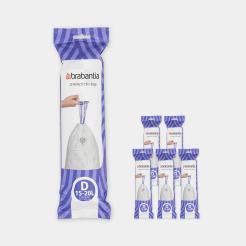 Sacs poubelle PerfectFit -Code D (15-20 litres) Brabantia - 6 Rouleaux de 20 sacs_4
