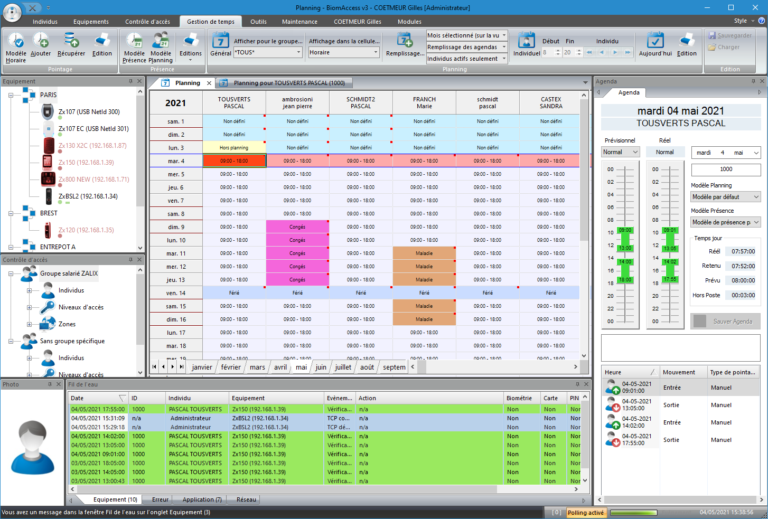 Logiciel de gestion de présence - BiomAccess3 Systems - ZALIX_4