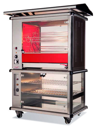 Rôtissoire série Nantaise - capacité de 12 à 30 volailles/heure - modèle NE ou NBC avec régulation thermostatique_4