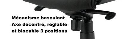 Fauteuil Directionnel avec accoudoirs  JOHN - Sitek - cuir noir_4