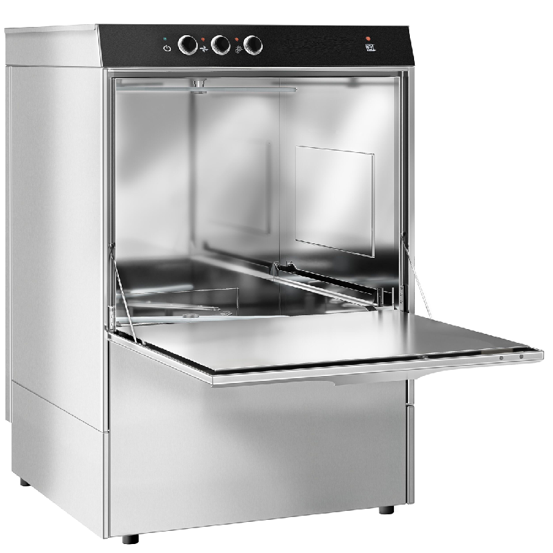 Lave-vaisselle professionnel - panier 50 x 50 cm - 400 v avec pompe de vidange et pompe de nettoyage_4