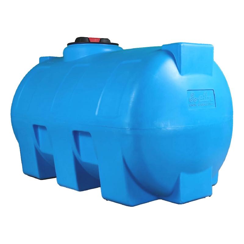Cuve 750l Aérienne De Récupération D'eau - Réservoir Horizontal Bleu - Elbi Cho750_4