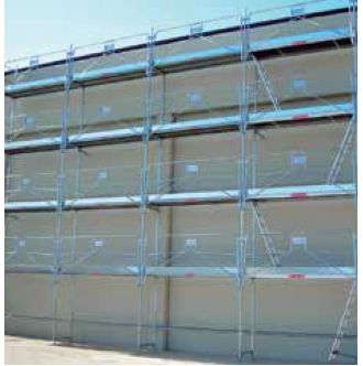 Duo 45 échafaudage façadier - Dacame France SAS - tube d’acier galvanisé ø 45 mm - normes NF-EN 12810 et NF-EN 12811_4