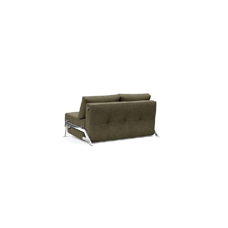 Canapé design convertible Cubed 02 Chrome 200x160 cm - Tissu Cordufine Pine Green - Innovation Living_4