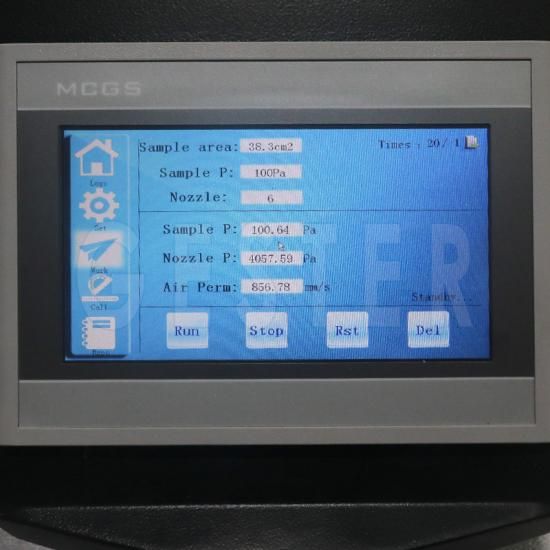 Testeur automatique de perméabilité à l'air des tissus textiles - Gester GT-C27A - poids 93 kg_4