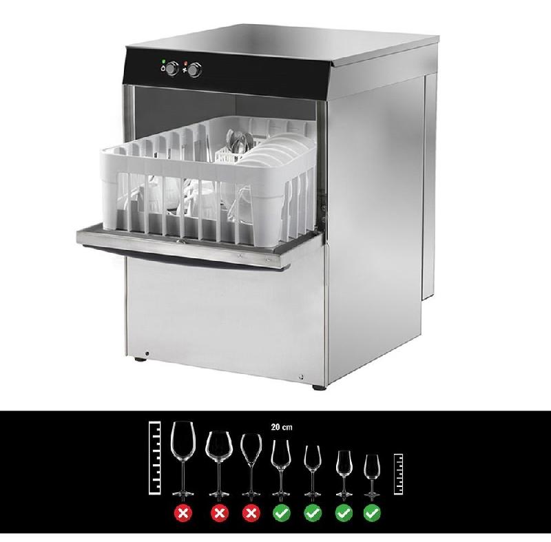 Lave-verres 35 x 35 cm - sans pompe de vidange (double paroi)_4