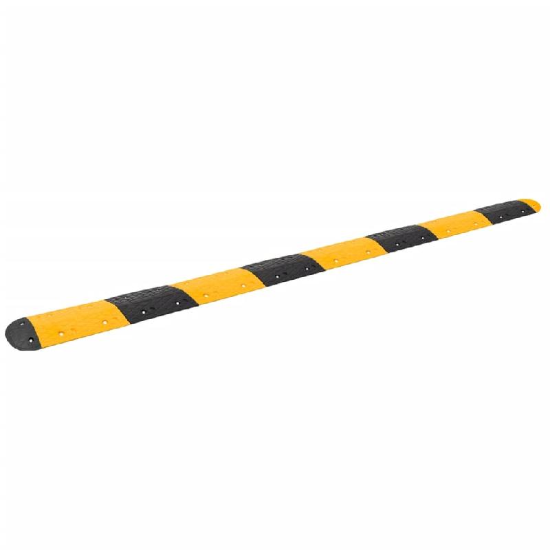 Vidaxl ralentisseur jaune et noir 420x32,5x4 cm caoutchouc 3157048_4