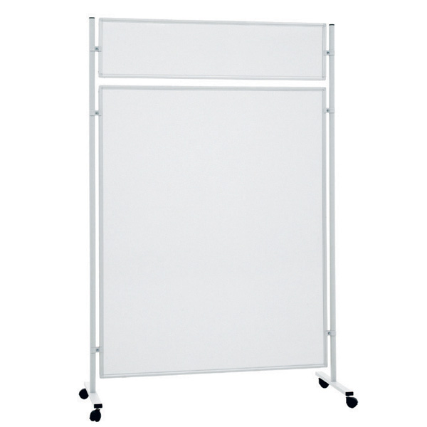 Poteau hauteur 200 cm sur socle en 'T' gris clair - Acier laqué époxy, Réf.216700_4