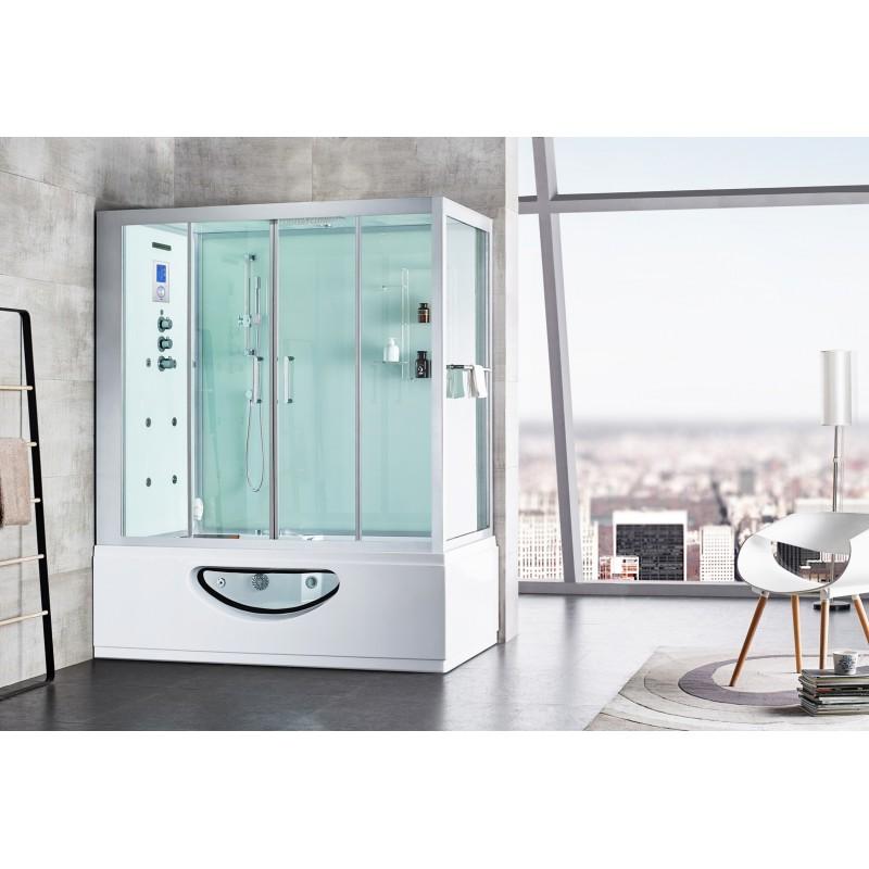 COMBI BALNEO DOUCHE HAMMAM CBH WHITE ARCHIPEL® 179X97 - GAUCHE_4