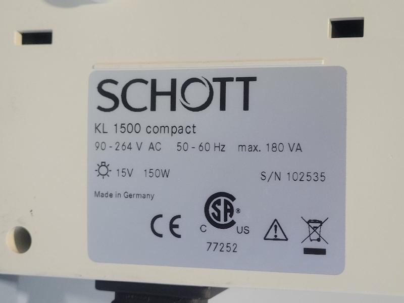 Source de lumière froide SCHOTT KL1500 COMPACT_4