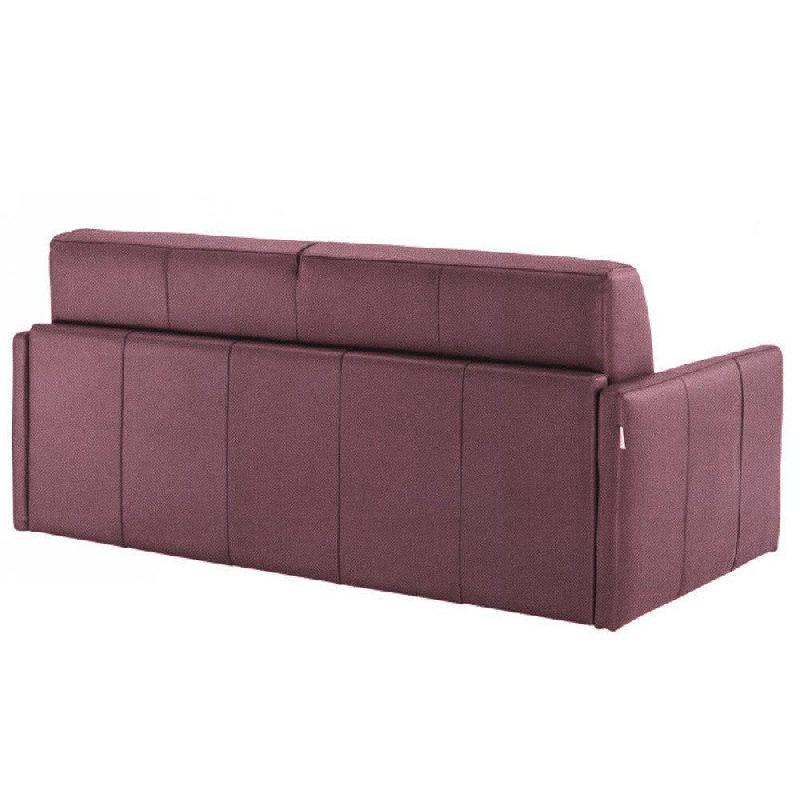 Canapé lit Sun convertible 140cm - ouverture express - matelas 16cm - velours vieux rose_4