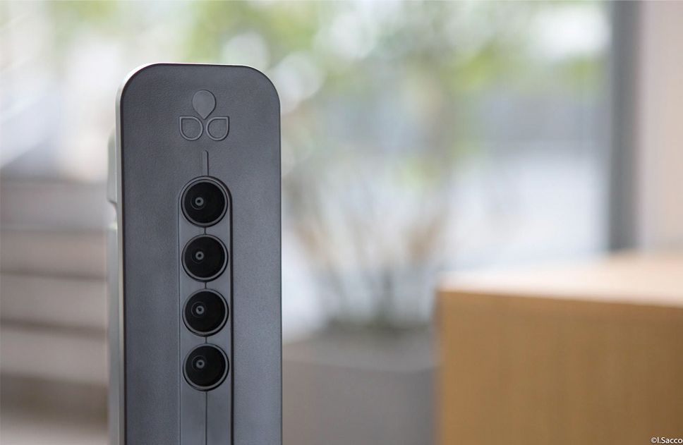 Purificateur d'air design idéal pour les espaces de vie et de réception