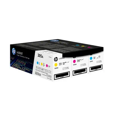 305A pack de 3 toners LaserJet cyan/magenta/jaune authentiques_4