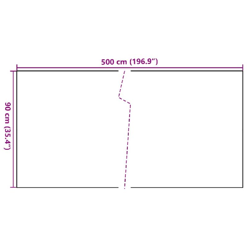 Vidaxl paravent de balcon brun et noir 500x90 cm résine tressée 156257_4