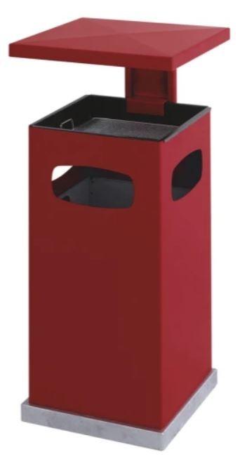 Cendrier poubelle avec couvercle amovible - 70L - plusieurs coloris - résistant au feu - usage extérieur_4