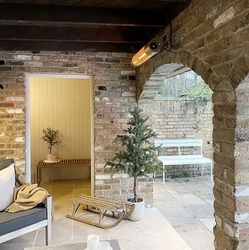 Radiant infrarouge California - 2 réglages de puissance, lampe chauffante au carbone, IP65_4