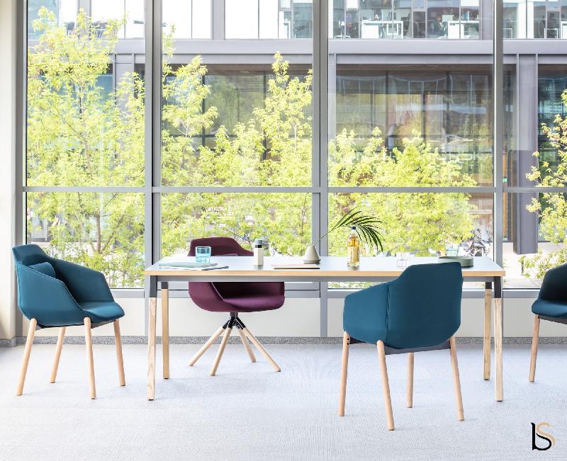 Table rectangulaire pieds en bois Ogi - MDD. - Anthracite, Avec mediaBox_4