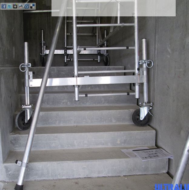 Échafaudage aluminium tout terrain - ULTRALU ECOPRO TT - Hauteur de travail 2 m - Fonction chariot - Grutable_4