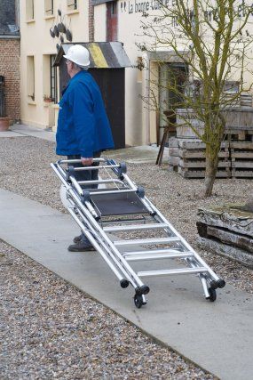 Profort Garde-corps fixe - Plateforme de travail Tubesca-Comabi - Aluminium - Hauteur d'accès max 3,15m_4