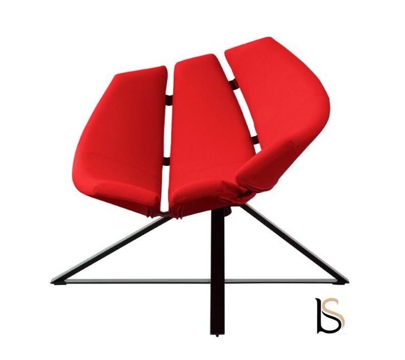 Fauteuil Radar - Softline - Feld Rouge 588_4