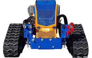 Machine de débroussaillage Deltrak avec largeur de voie réglable