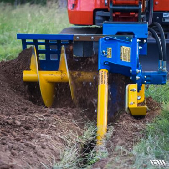 Accessoire pour creusement facile de tranchées jusqu'à 350 mm de large