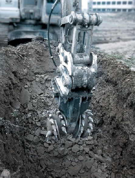 Fraises hydrauliques à double tambours pour pelles de 3 à 8 tonnes - Puissance 22 kw - G5_4