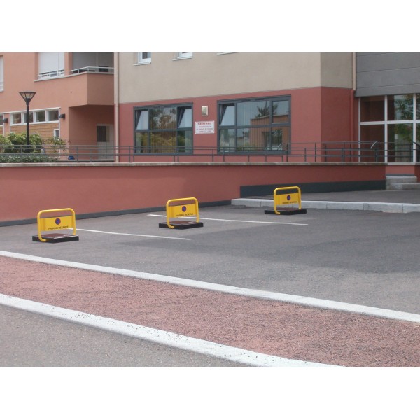 Système de blocage de place de parking en acier 4 mm