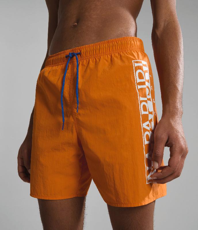 Short de bain V-Box - Réf: NP0A4GAH - 100% polyamide, ajustable avec cordon et taille élastique - Marque Napapijri_4