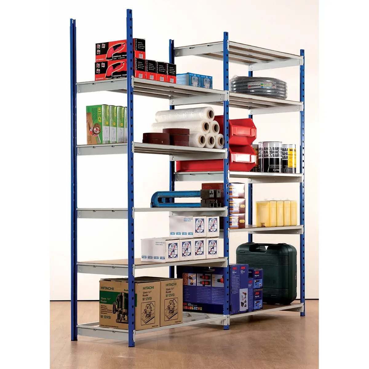 Rayonnage léger polyvalent - Tubulaire ou à tablettes, acier résistant, finition époxy_4
