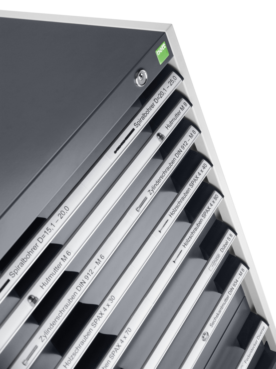 Armoire à tiroirs cubio SL-877-5.1 - 5 tiroirs - 40028005.11V - Acier renforcé avec charge admissible 1.5 tonne_4