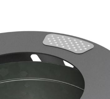 Corbeille Venise Tri Sélectif - 2x60 L - Structure en acier et tôle découpée - Version standard ou avec couvercle rehaussé_4