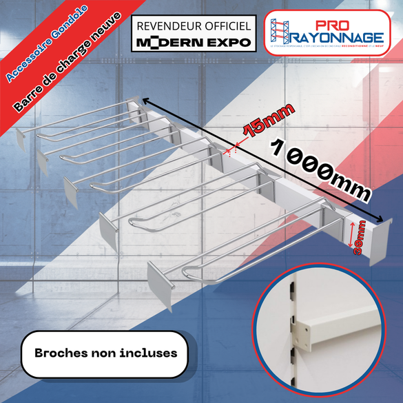 Gondole Centrale Neuve à configurer - Hauteur 1600mm - Base 570mm - Modern Expo_4