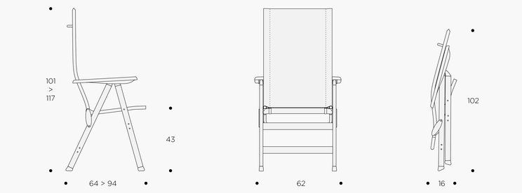 Lfm2780_3294 - Chaise pliante Lafuma en aluminium avec dossier haut ergonomique et toile Batyline® Duo_4