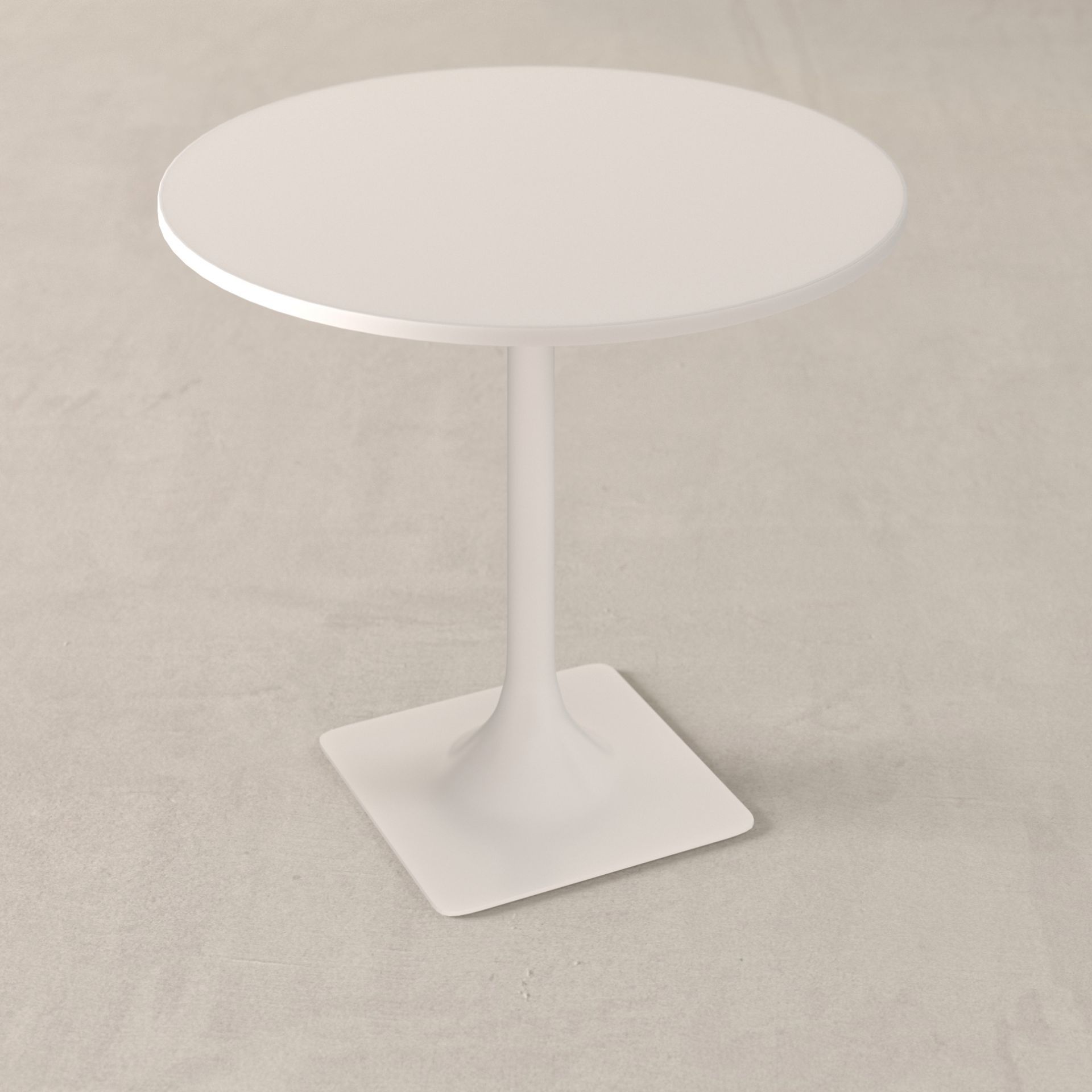Table Tokyo - RESTOOTAB - pied tulipe carré, configurable sur mesure, plateau jusqu'à 90x90cm ou ø100cm_4