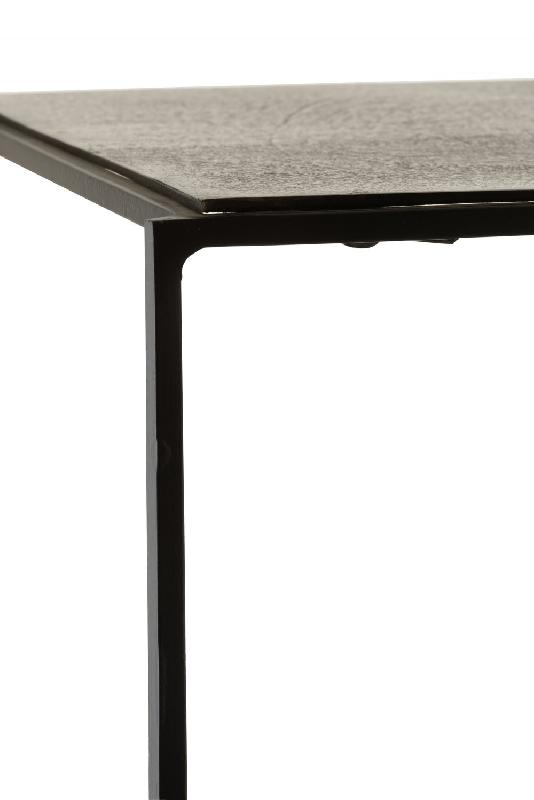 Étagère haute 5 planches NIZI - métal noir et aluminium noir/vert - design moderne_4