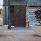 Jardinière en béton Uve - Jardinière circulaire élégante et minimaliste - Blanc / Gris / Ocre / Finition petra 1_4