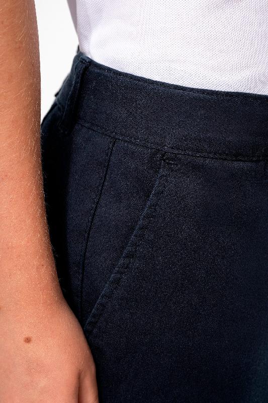 Bermuda chino garçon - Réf: K7007 - Kariban - 98% coton, ceinture ajustable, multiples tailles et couleurs_4