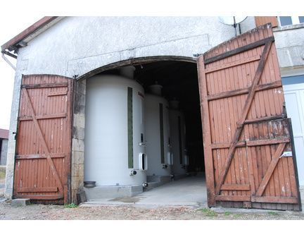 Cuve vinicole fibre à fond plat_5