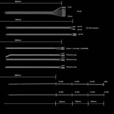 POWER ZONE 2 1000 W | Alimentation ATX 3.1, 80 Plus Platinum_4