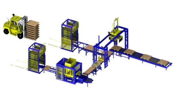 Machine de fabrication de blocs béton - ROMETA 2030 - Production moyenne-haute avec vibrocompresseur et centrale 750/500 L_4