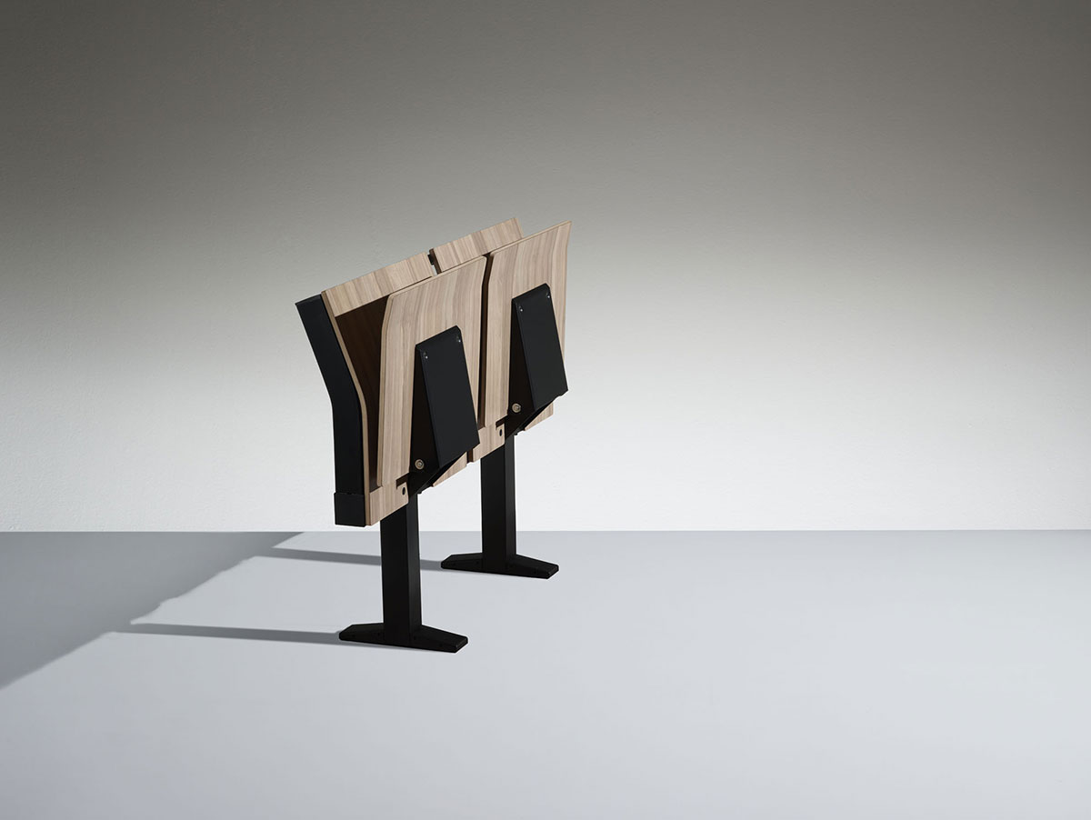 Siège d'amphithéâtre résistant à l'usure pour les salles de cours de l'université, des salles de conférence, les auditoriums, centres de congrès et des installations de formation.- e4000_4