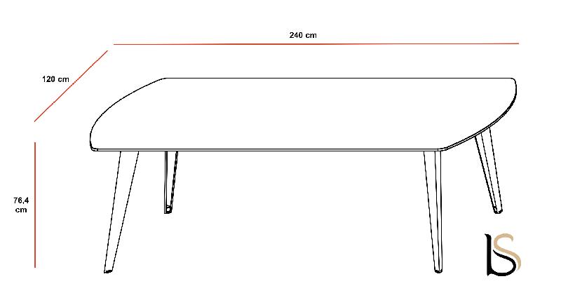 Table de réunion Pigreco Up Ciment - Martex - Béton_4
