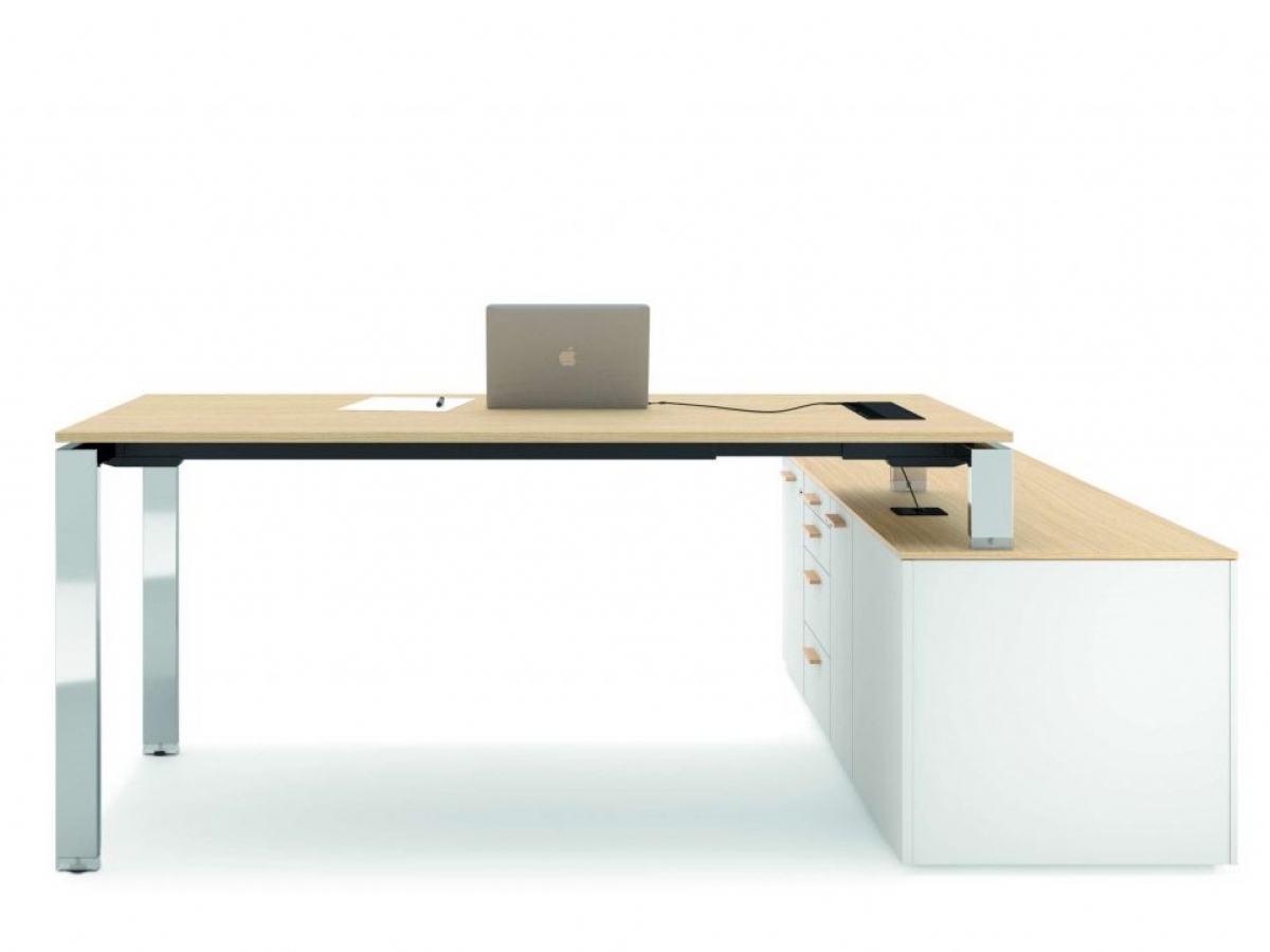 Bureau opératif polyvalent GLIDER - design épuré et réglage en hauteur_4