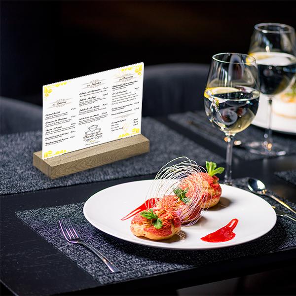 Porte-visuel/menu A4 portrait / vertical Réf : 407723_4