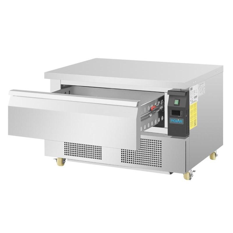Soubassement double réfrigération 1 tiroir Série U 2x GN 1/1 DA994 Polar_4