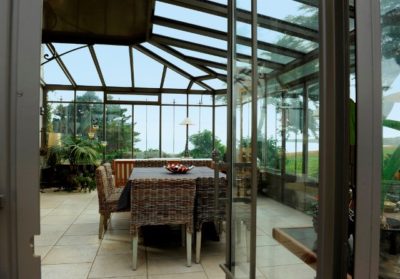 Véranda victorienne sur mesure en acier - Style ancien - Eléments décoratifs en fer forgé_4